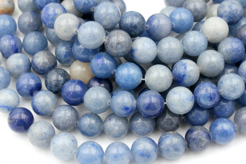 Blue Aventurine Gemstone Beads, 10mm, Round
